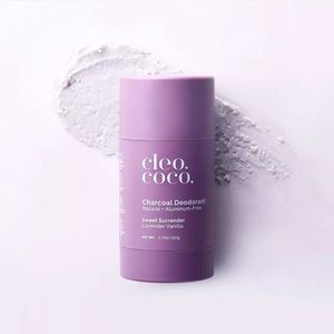 SALE cleo+coco. Natural Charcoal Unisex Deodorant Aluminum Free Lavender Vanilla